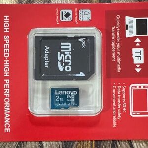 Lenovo Micro SD Card with Adapter - Black and Blue